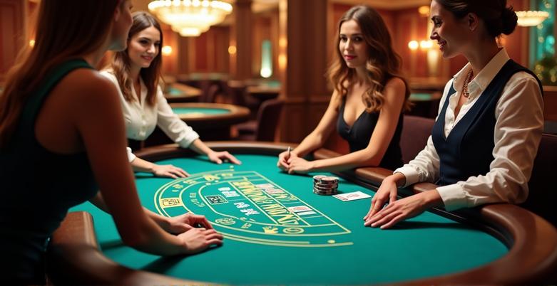 Baccarat cards on a table